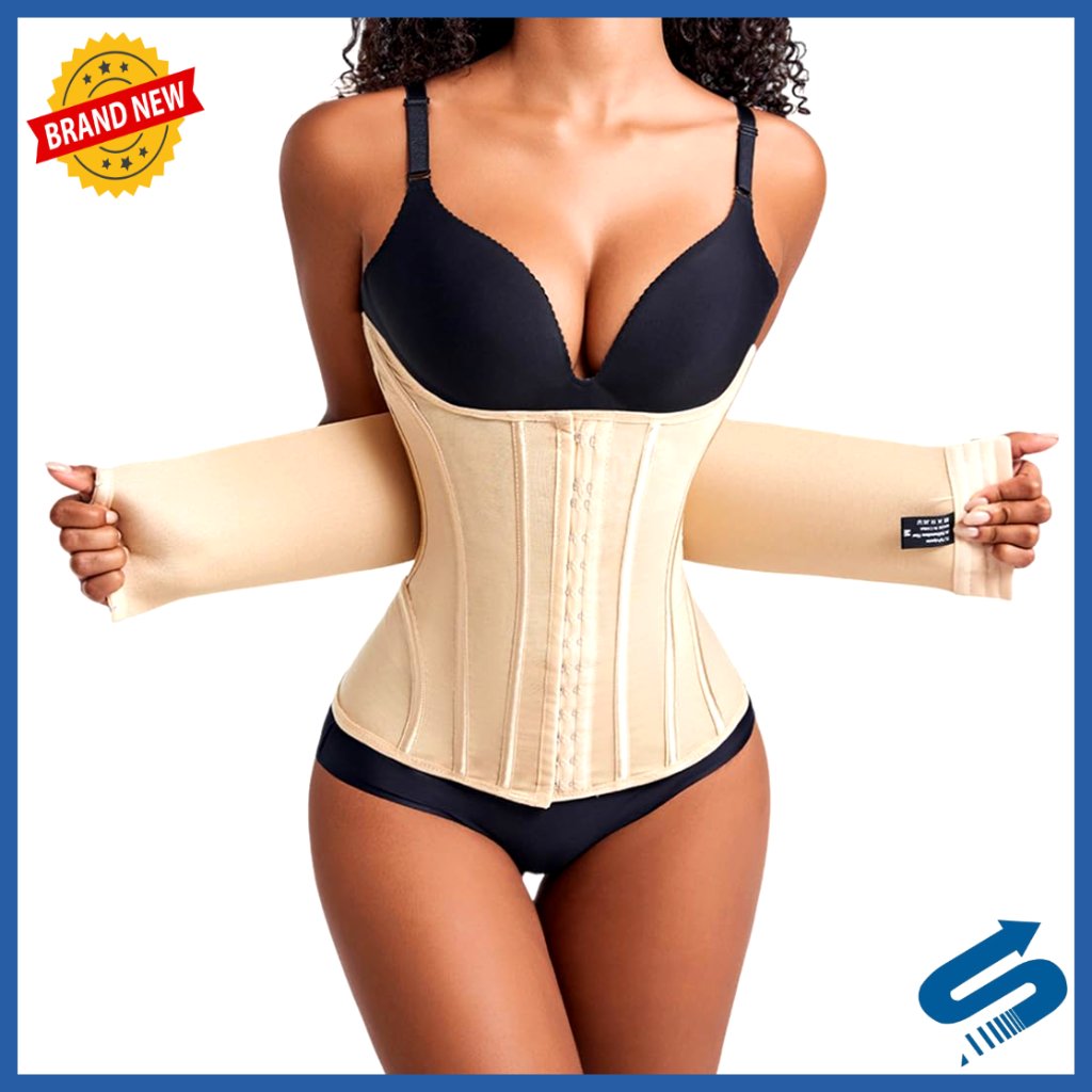 Medium Waist Cincher Shapewear With Steel Bones For Tummy Control & Posture